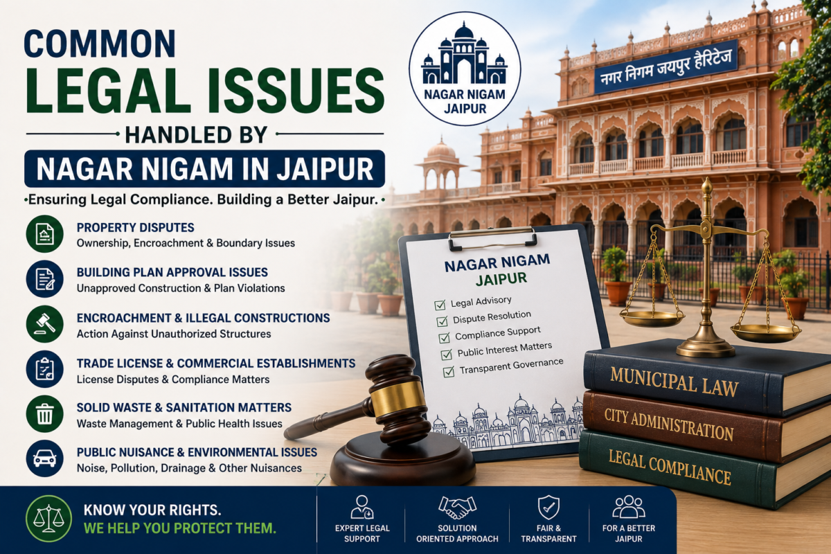 Common Legal Issues Handled by Nagar Nigam in Jaipur