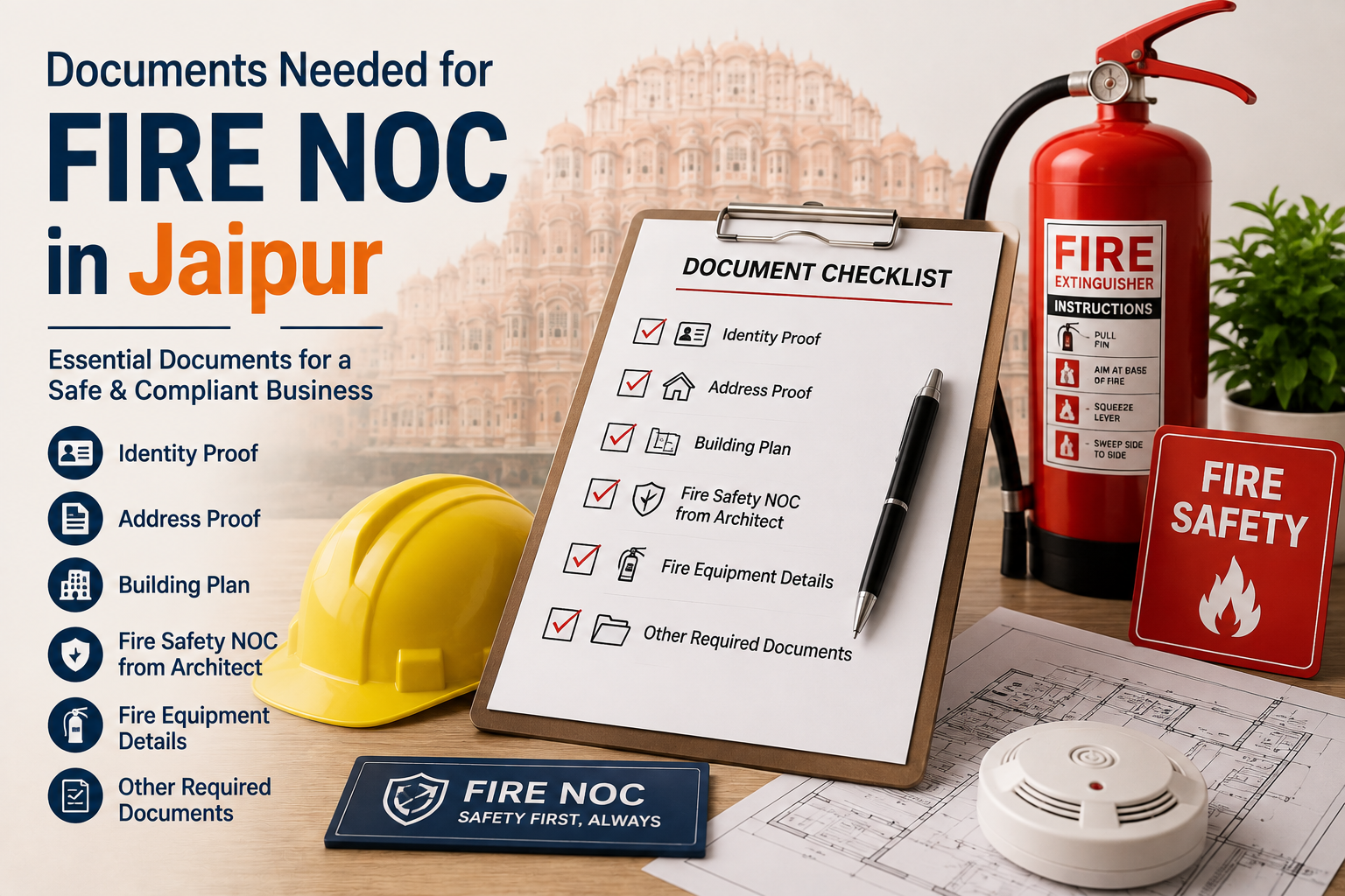 Documents Needed for Fire NOC in Jaipur