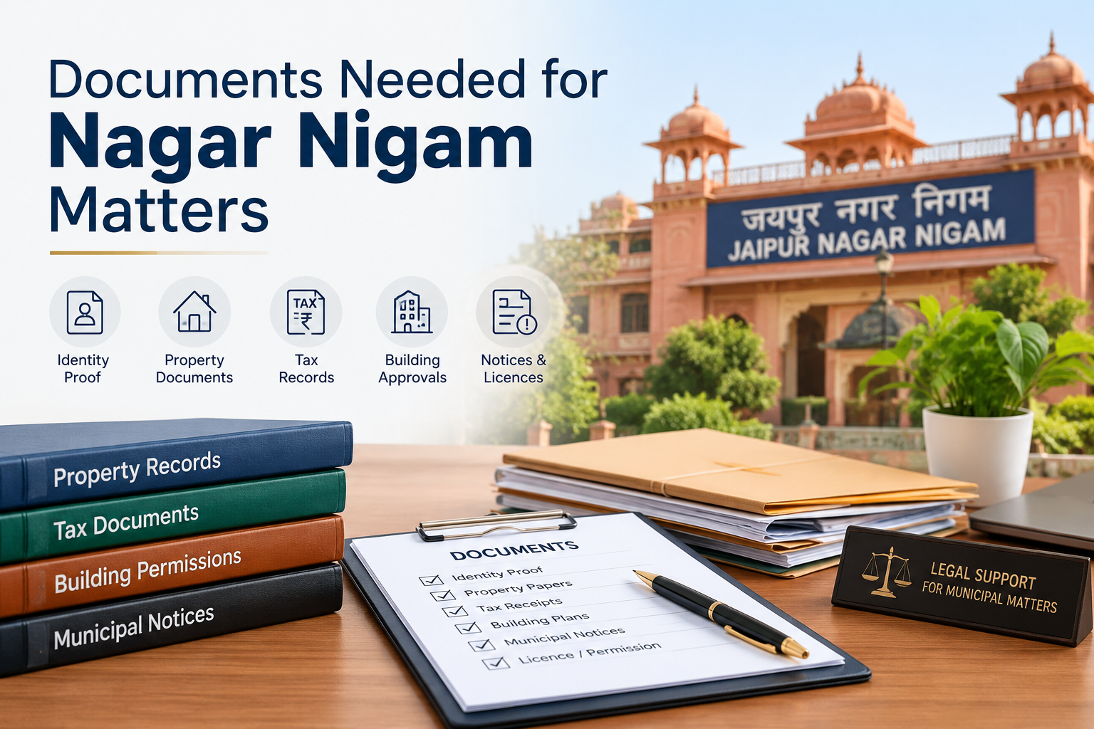 Documents Needed for Nagar Nigam Matters