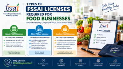 Types of FSSAI Licenses Required for Food Businesses